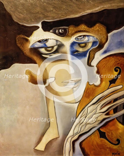 Marchesa Casati as Euterpe, 1931. Creator: Martini, Alberto (1876-1954).