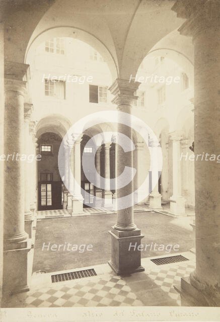 The Royal Palace (Palazzo Reale), Genoa, 1870-1880. Creator: Alfredo Noack.