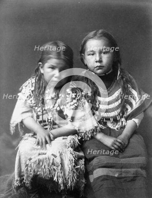 Bull Shoe's children, c1910. Creator: Edward Sheriff Curtis.