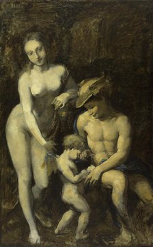 Mercury, Venus and Cupid, after Correggio, between 1871 and 1873. Creator: Jean-Baptiste Carpeaux.
