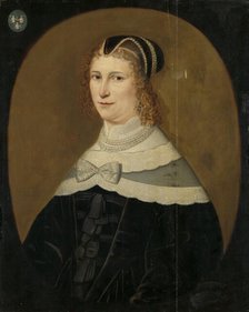 Portrait of a Woman, called Theodora de Visscher, Wife of Jacob Rijswijk, 1640-1650. Creator: Anon.