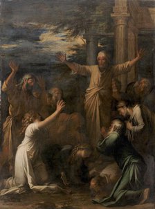 Jonah Preaches at Nineveh, 1661. Creator: Rosa, Salvatore (1615-1673).