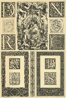 French Renaissance typographic ornaments, (1898). Creator: Unknown.