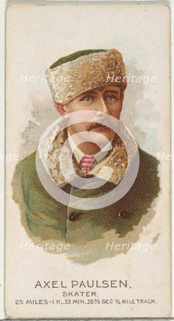 Axel Paulsen, Skater, from World's Champions, Series 2 (N29) for Allen & Ginter Cigarettes..., 1888. Creator: Allen & Ginter.