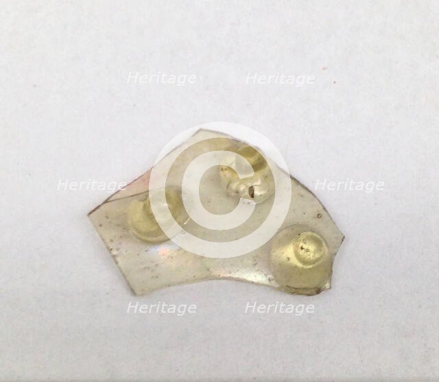 Glass Fragment, Crusader, 13th century. Creator: Unknown.