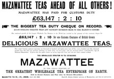 Advertisement for Mazawattee Teas, 1898. Creator: Unknown.
