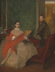 Edmondo and Thérèse Morbilli, c. 1865. Creator: Edgar Degas.
