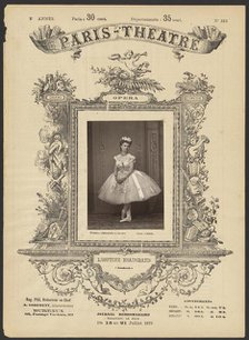 Paris Theatre: Leontine Beaugrand, 1875. Creator: Alphonse J. Liébert.