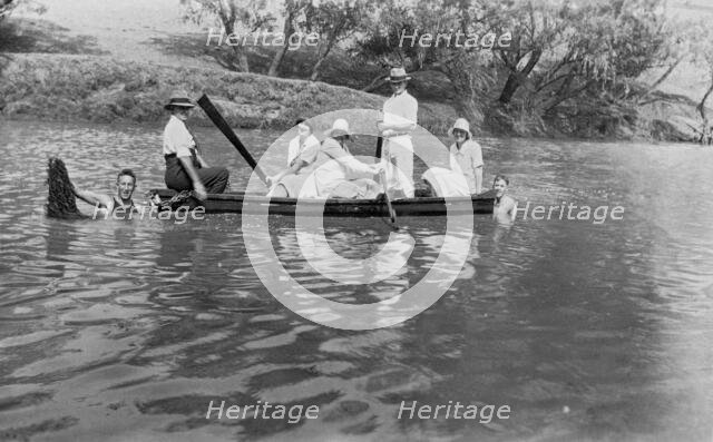 Brisbane River around Toogoolawah, 1928. Creator: Jack Bain.