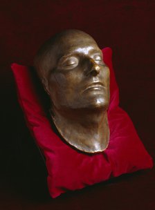 Napoleon's death mask on display in the Basement Gallery, Apsley House, London, c1980-c2017. Artist: Historic England Staff Photographer.