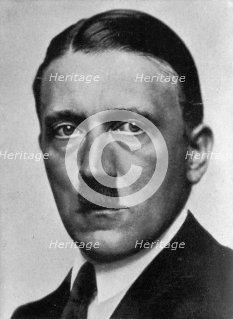 Adolf Hitler, Austrian born dictator of Nazi Germany, 1924. Artist: Unknown