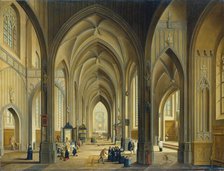 Interior of a Gothic Church, 1793. Creator: Johann Ludwig Ernst Morgenstern.