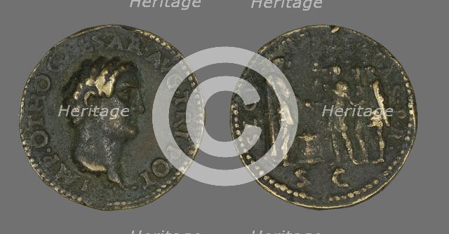 Coin Portraying Emperor Otho, 69. Creator: Unknown.