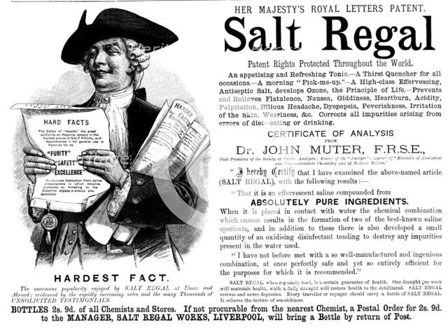Advertisement for Salt Regal, 1890. Creator: Unknown.