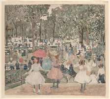 The Mall, Central Park, 1900/1903. Creator: Maurice Brazil Prendergast.