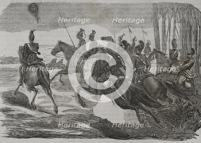 Franco-Prussian War (1870-1871): Siege of Paris, 1871.  Creator: Tomas Padro Pedret.