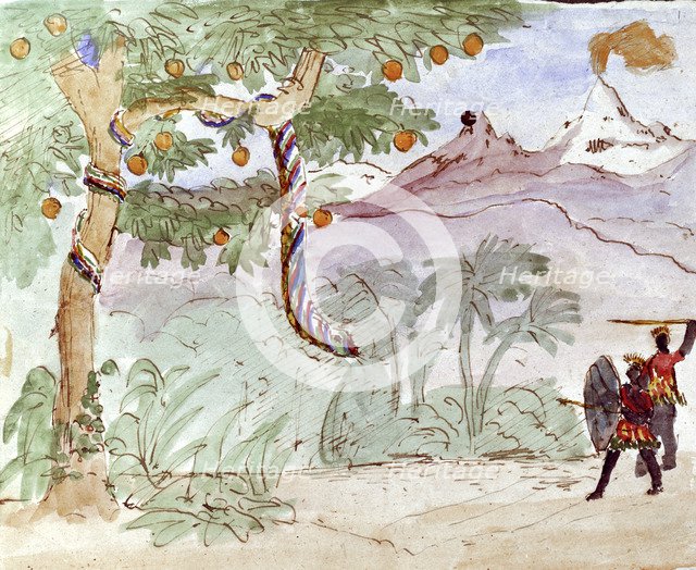 Ink and Wash drawing by the German classical composer Felix Mendelssohn for his son, Paul. Artist: Felix Mendelssohn