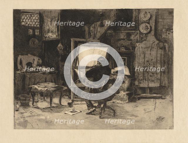 The Etcher, 1882. Creator: Robert Frederick Blum (American, 1857-1903).