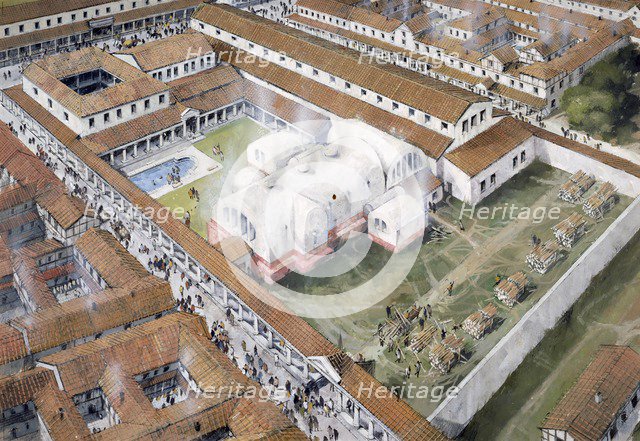 Baths, Wroxeter Roman City, Shropshire, 2nd century (c1980-c2017). Artist: Ivan Lapper.
