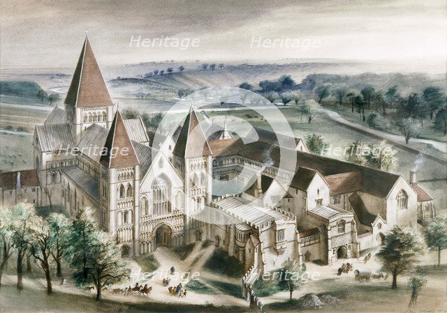 Castle Acre Priory, 1537, (c1990-2010). Artist: Ivan Lapper.