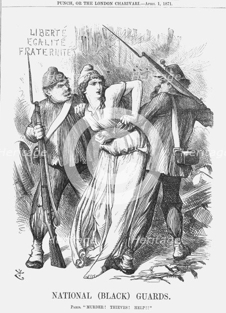 'National (Black) Guards', 1871. Artist: Joseph Swain