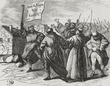 Monastic uprising, First Carlist War (1833-1840), Madrid, Spain, 1842.  Creator: Jose Gomez.