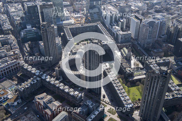The Barbican Arts and Conference Centre and housing estate, City of London, 2018. Creator: Historic England Staff Photographer.