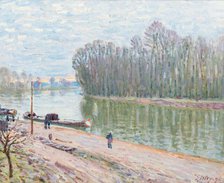 Banks of the Loing, Morning Effect, 1896. Creator: Sisley, Alfred (1839-1899).