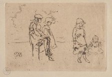 The Menpes Children. Creator: James McNeill Whistler (American, 1834-1903).