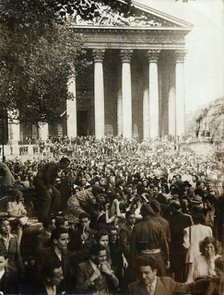 Victory in Europe Day (Fête de la Victoire), Paris, 8 May 1945. Artist: Unknown