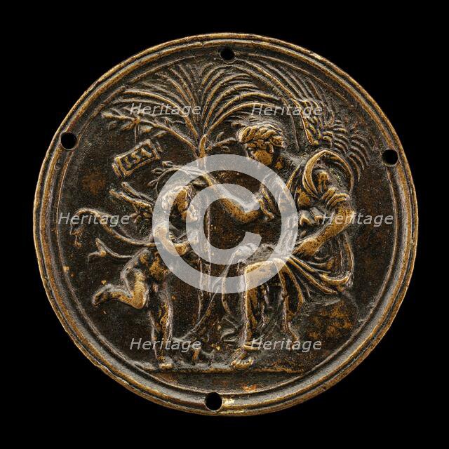 An Allegorical Scene (Fame Crowning Eros). Creator: Andrea Briosco.