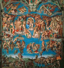 The Last Judgment (Fresco of the Sistine Chapel in the Vatican), 1536-1541. Creator: Buonarroti, Michelangelo (1475-1564).
