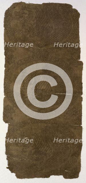 Textile with Senmurvs, 800s ?. Creator: Unknown.