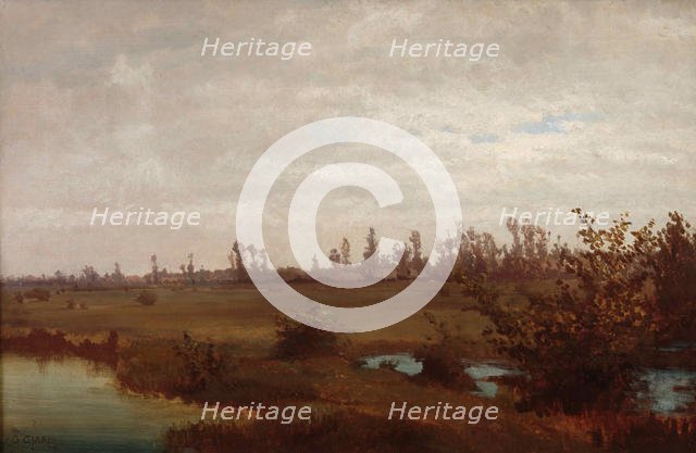November (Swamps on the Sile), 1870s. Creator: Ciardi, Guglielmo (1842-1917).