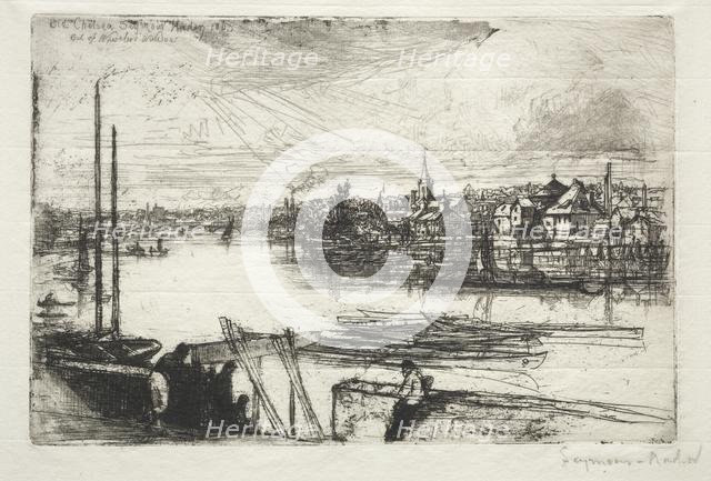 Battersea Reach, 1843. Creator: Francis Seymour Haden (British, 1818-1910).