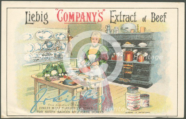 Liebig Company Meat extract, 1880s. Artist: Unknown