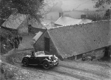 1934 Standard Avon tourer taking part in a Standard Car Owners Club trial. Artist: Bill Brunell.