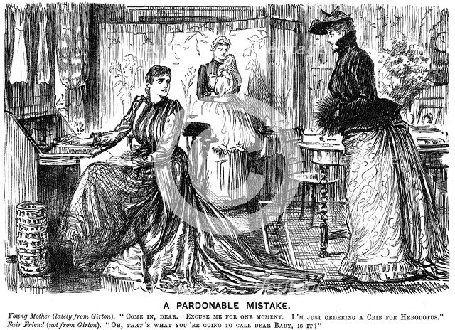 'A Pardonable Mistake', 1889. Artist: George du Maurier