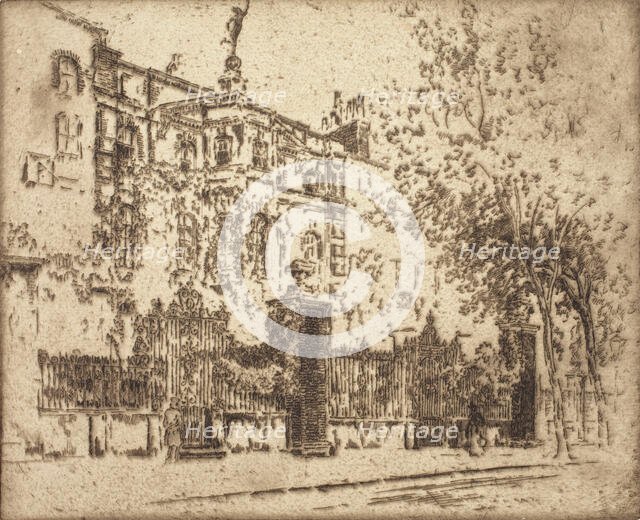 Rossetti's House, 1906. Creator: Joseph Pennell.