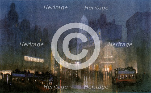 'The Grand Canal of Tottenham Court Road'. c1900-1940. Artist: Unknown