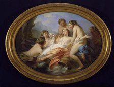 Psyche Rescued by Naiads, 1750.  Creator: Jean-Baptiste-Marie Pierre.
