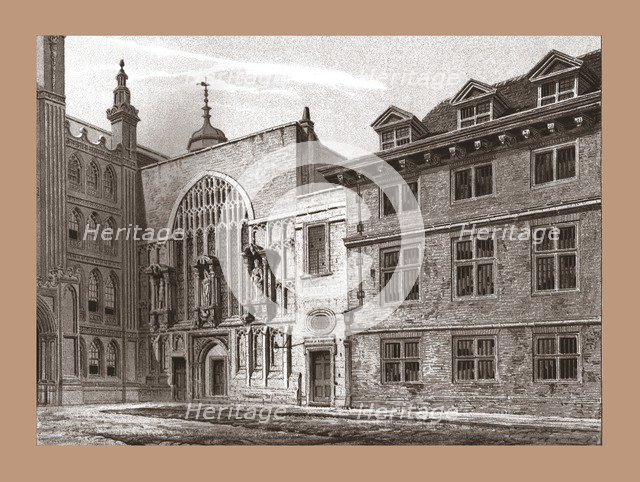 West Front of Guildhall Chapel, 1886. Artist: Unknown.