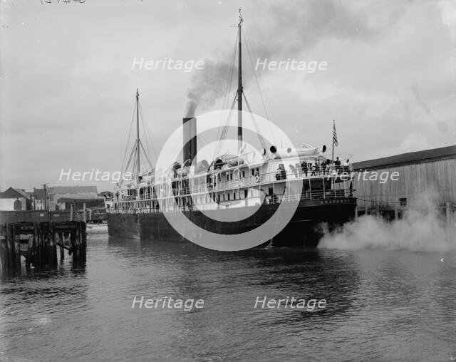 Clyde steamer Araphoe [sic], Charleston, S.C., between 1900 and 1910. Creator: Unknown.