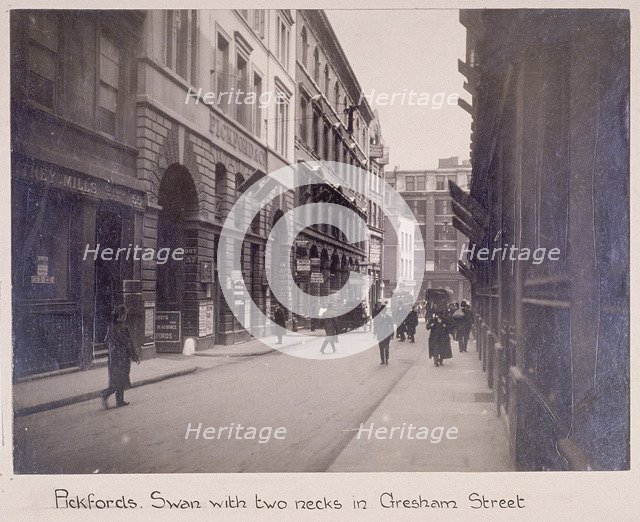 Gresham Street, London, c1920. Artist: Anon