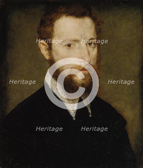 Portrait of a Man with a Pointed Collar. Creator: Attributed to Corneille de Lyon (Netherlandish, The Hague, active by 1533-died 1575 Lyons).