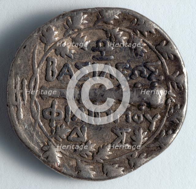 Didrachm: Club and Trident (reverse), 220-179 BC. Creator: Unknown.