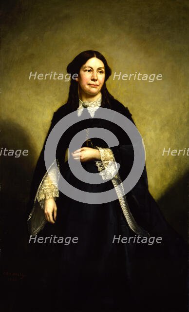 Mrs. William Tecumseh Sherman, 1868. Creator: George Peter Alexander Healy.