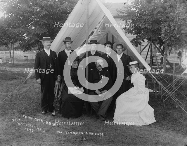 Capt. Simmons & friends, 1893. Creator: Unknown.