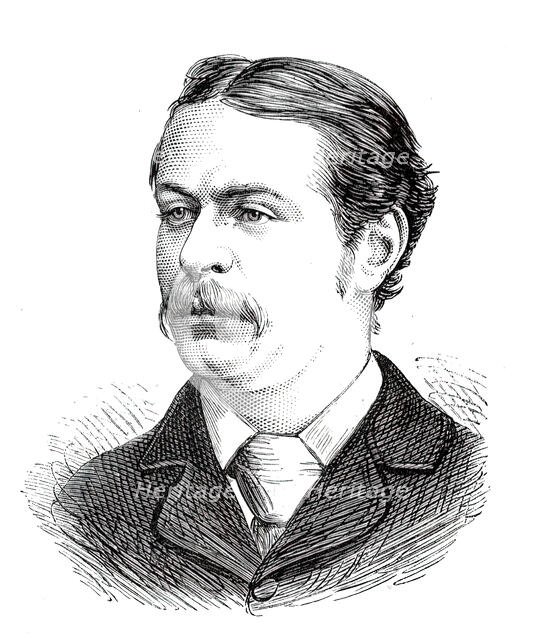 The Universities' Boat-Race, the Cambridge Crew: 7. H. E. Rhodes, Jesus, 1876. Creator: Unknown.