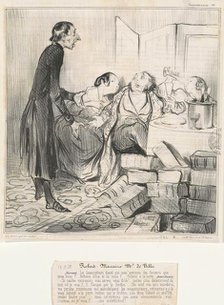 Robert Macaire M[archan]d de Bibles, 19th century. Creator: Honore Daumier.